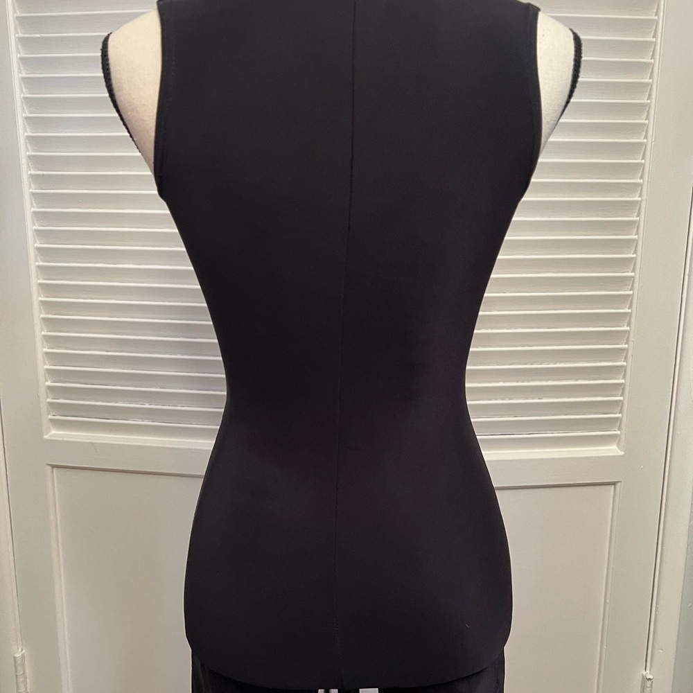 SZ M Black catsuit,, front zipper, flare leg,. - Picture 7 of 13